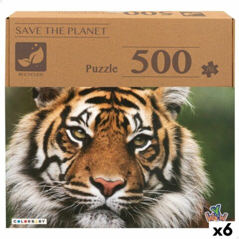 Παζλ Colorbaby Tiger 500 Τεμάχια x6 61 x 46 x 0