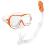 Γυαλιά Καταδύσεων με Σωλήνα Intex Wave Rider Πορτοκαλί (x6)