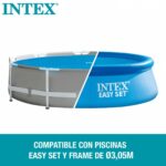 Καλύμματα πισίνας Intex 29021 EASY SET/METAL FRAME Μπλε Ø 305 cm 290 x 290 cm