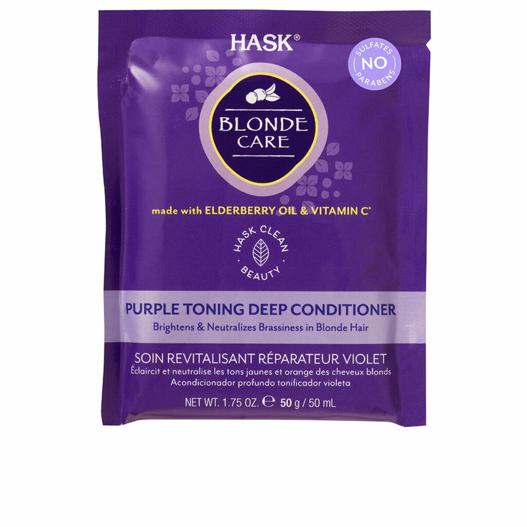 Μαλακτικό Ματ για Ξανθά Μαλλιά HASK Blonde Care 50 g