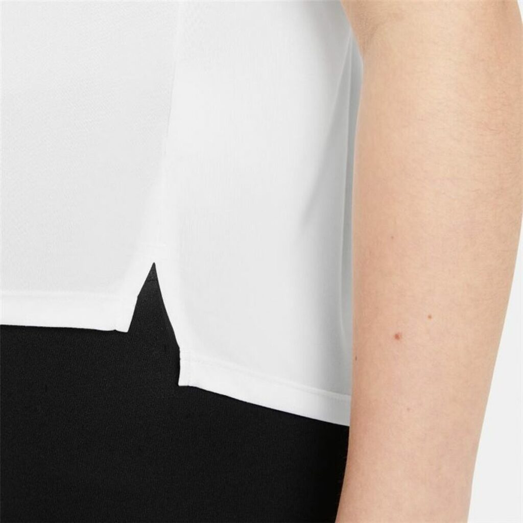 Παιδικό Μπλούζα με Κοντό Μανίκι Nike Dri-FIT One Λευκό