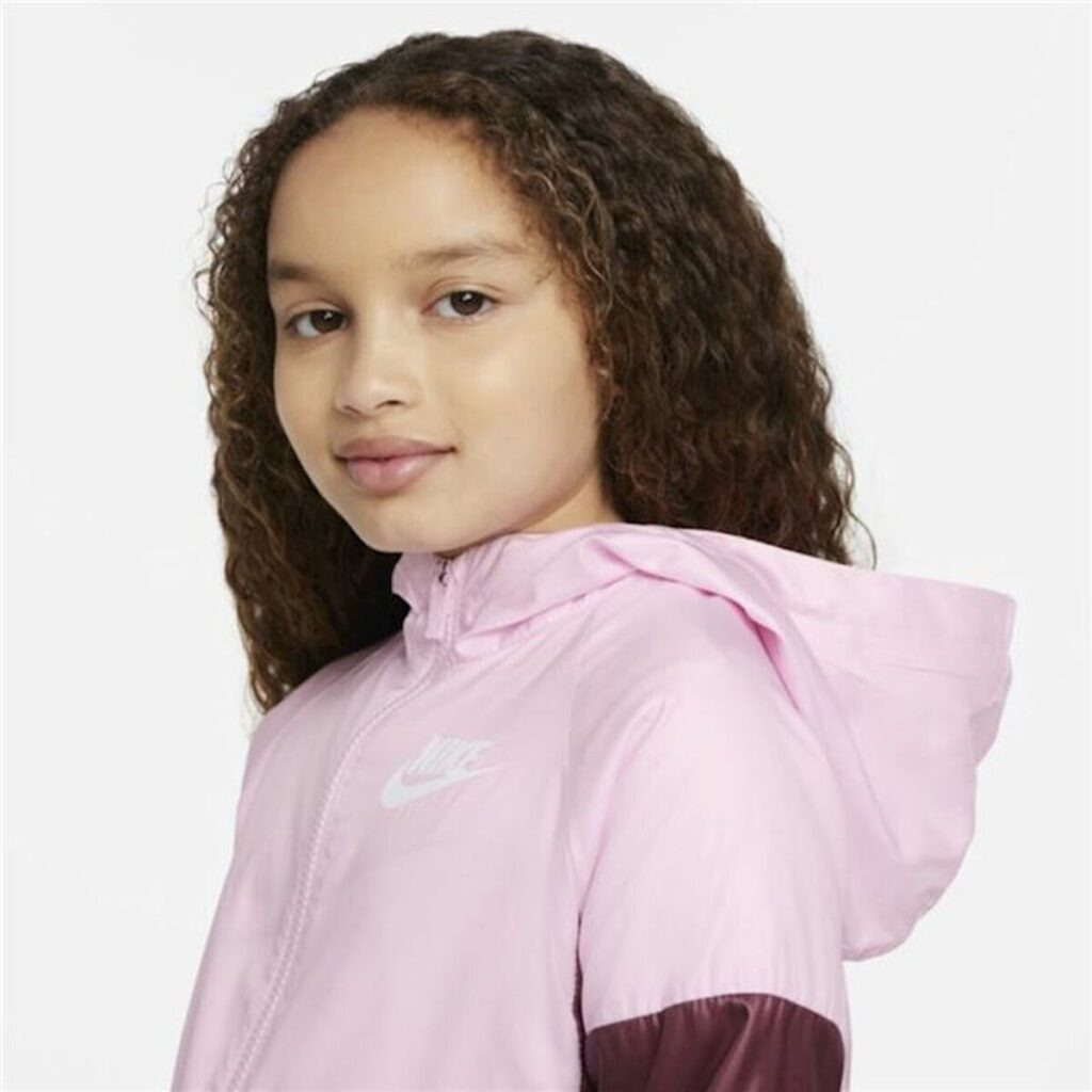 Παιδικό Αθλητικό Μπουφάν Nike Sportswear Windrunner Ροζ