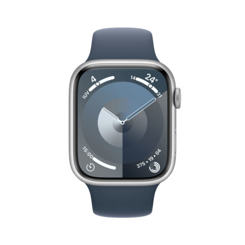 Smartwatch Watch S9 Apple Μπλε Ασημί 45 mm