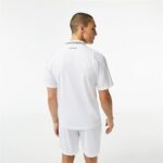 Ανδρική Μπλούζα Polo με Κοντό Μανίκι Lacoste Tennis × Daniil Medvedev Λευκό