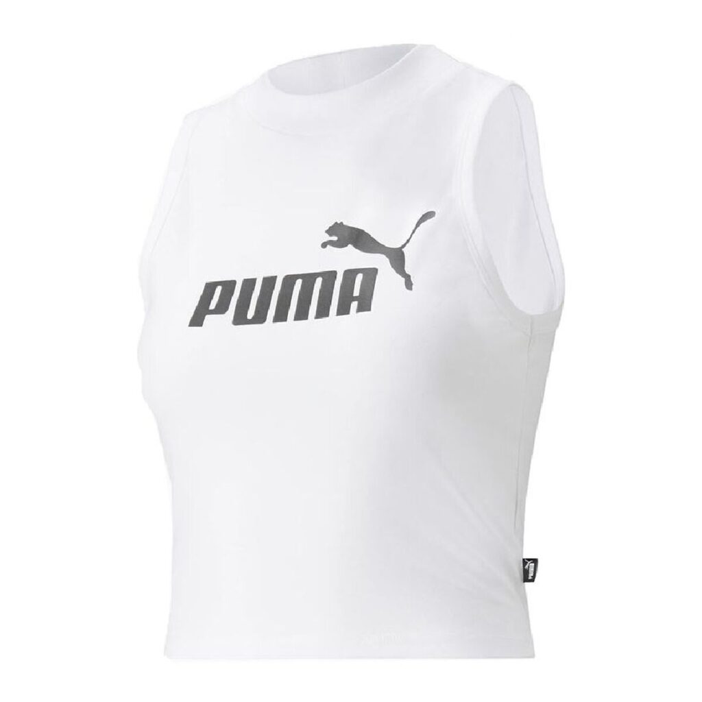 Γυναικείο Aθλητικó Τόπ Puma Essentials High Neck Λευκό