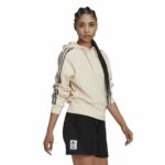 Γυναικείο Φούτερ με Κουκούλα Adidas AllOver Print Μπεζ
