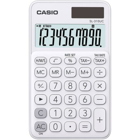 Αριθμομηχανή Casio SL-310UC-WE Λευκό Πλαστική ύλη 7 x 0