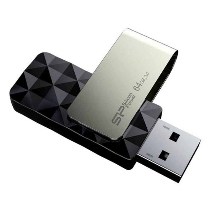 Στικάκι USB Silicon Power Blaze B30 Μαύρο 64 GB