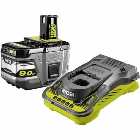 Charger and rechargeable battery set Ryobi 9 Ah 18 V