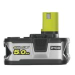 Charger and rechargeable battery set Ryobi RC18150-250 Litio Ion 5 Ah 18 V
