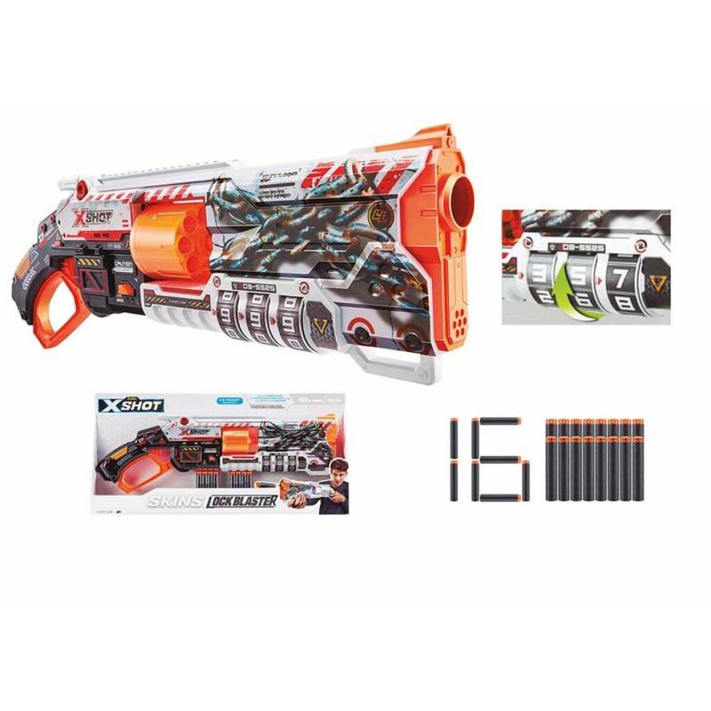 Όπλο με Βελάκια Skins X-Shot Lock Blaster 54 x 17 x 4 cm