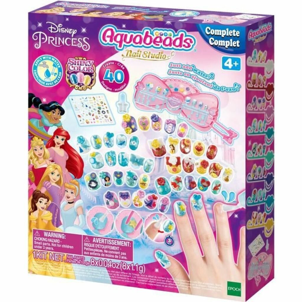 θήκη Aquabeads The Disney Princesses Manicure Box 1 Τεμάχια 40 Τεμάχια