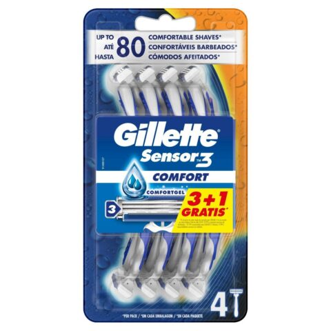 Ξυράφια Μίας Χρήσης Gillette Sensor 3 Comfort 4 Μονάδες