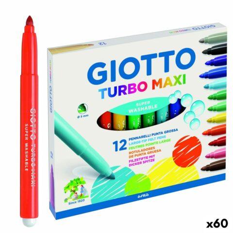 Σετ Μαρκαδόροι Giotto Turbo Maxi Πολύχρωμο (60 Μονάδες)