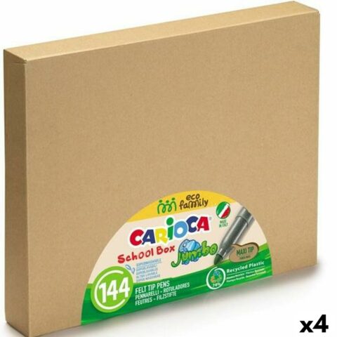 Σετ Μαρκαδόροι Carioca Schoolbox Πολύχρωμο (4 Μονάδες)