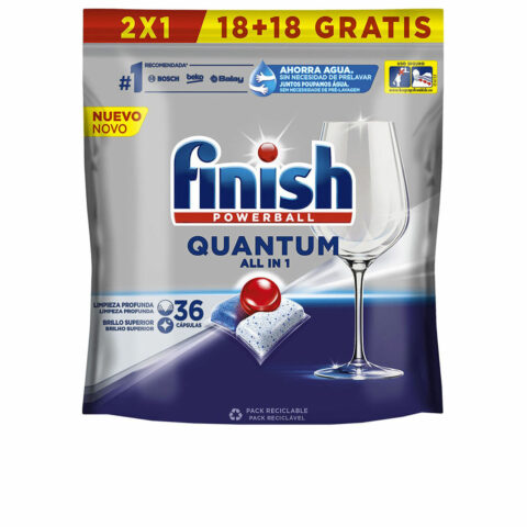 Ταμπλέτες για το Πλυντήριο Πιάτων Finish Quantum (36 Μονάδες)