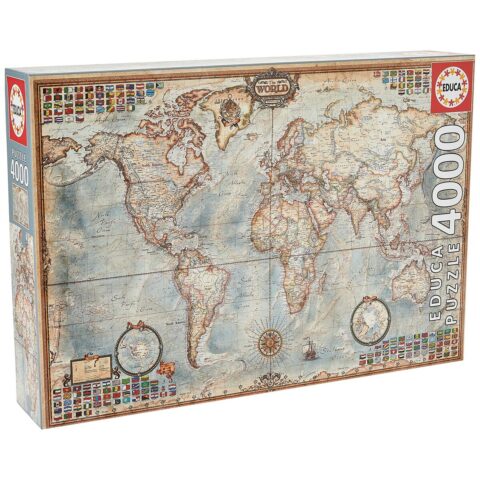 Παζλ Educa 14827 World Map 4000 Τεμάχια