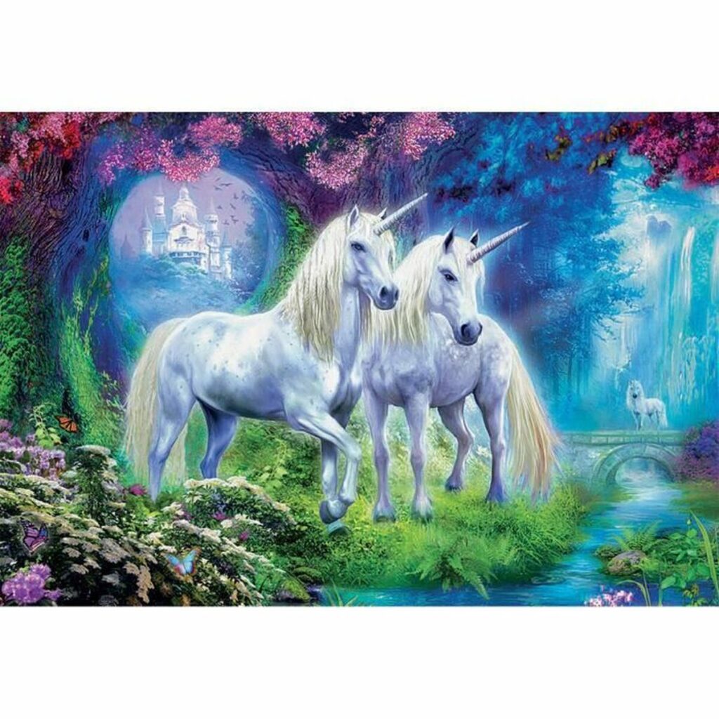 Παζλ Educa Unicorns In The Forest 500 Τεμάχια 34 x 48 cm
