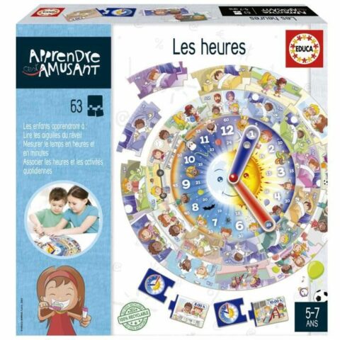 Εκπαιδευτικό παιχνίδι Educa Les heures (FR)
