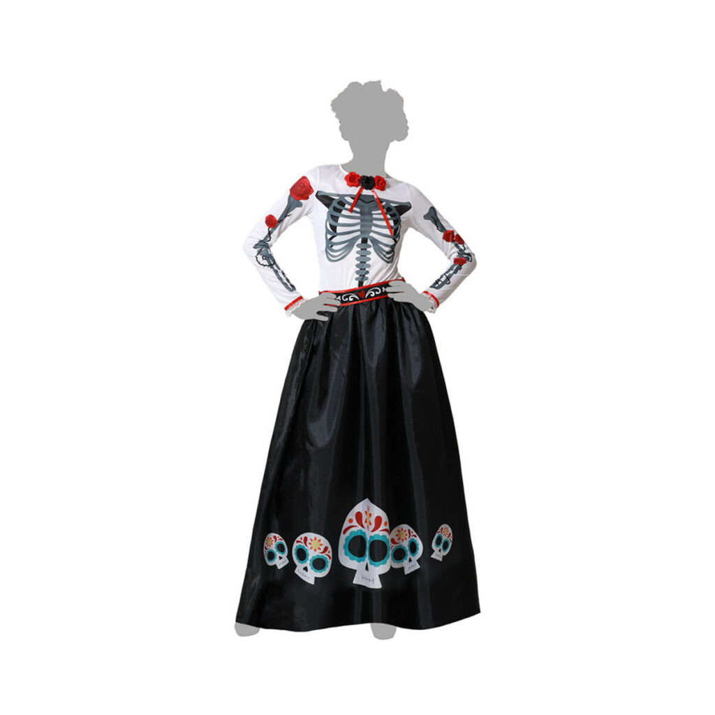 Κοστούμι Σκελετός Μεξικάνα Πολύχρωμο
