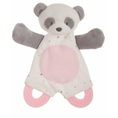 Doudou Baby Ροζ 20 cm Δαχτυλίδι Αρκούδα Πάντα