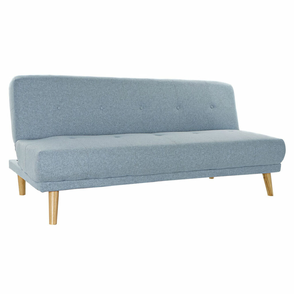 Καναπές-Κρεβάτι DKD Home Decor Πολύχρωμο Sky μπλε Ξύλο ξύλο καουτσούκ Scandi 172 x 80 x 76 cm