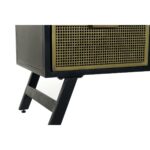 Τηλεόραση DKD Home Decor Μαύρο Μέταλλο Χρυσό (125 x 41 x 62 cm)