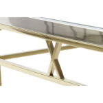 Βοηθητικό Τραπέζι DKD Home Decor Κρυστάλλινο Χάλυβας Ασημί (110 x 60 x 40 cm)