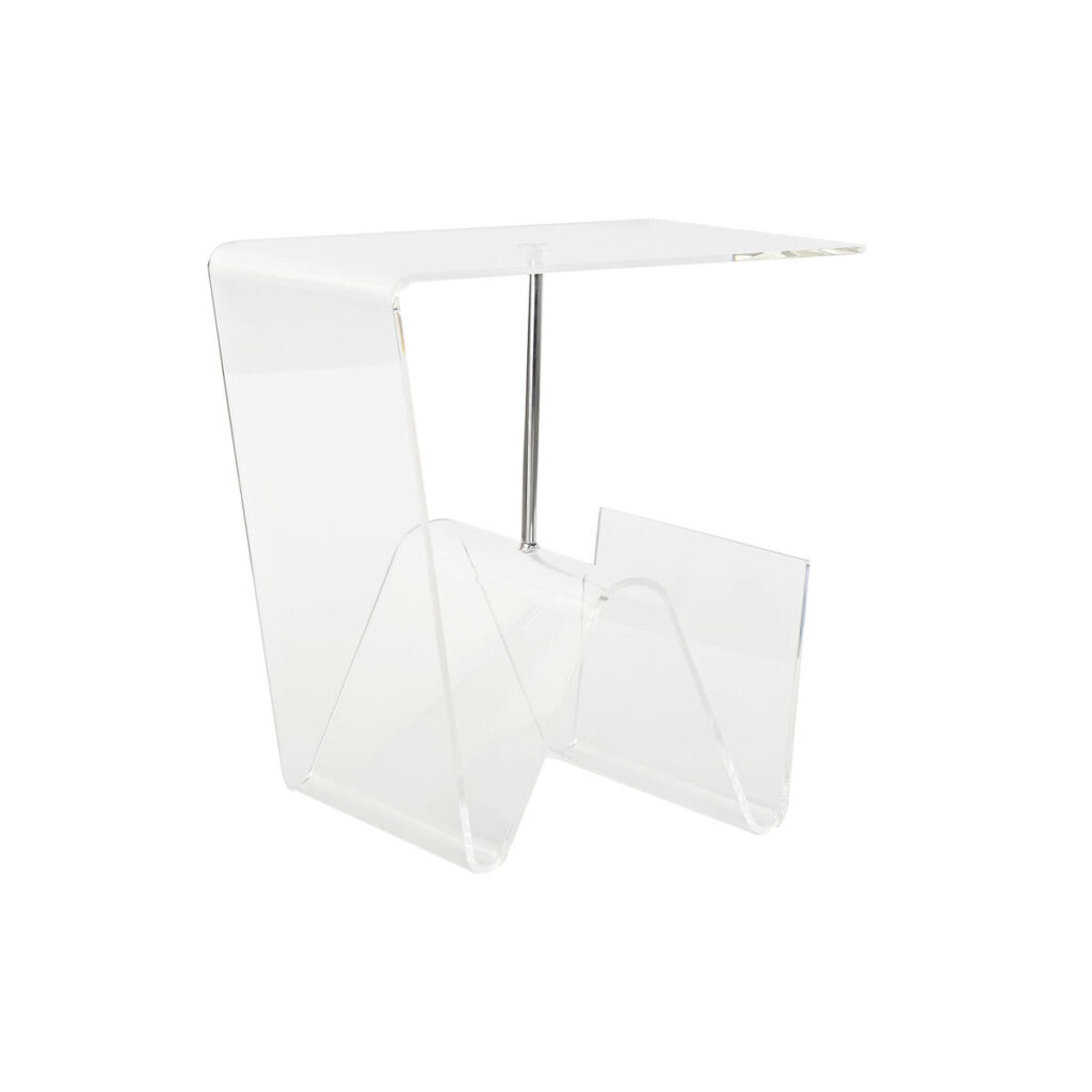 Τραπέζι για Εφημερίδες DKD Home Decor Μέταλλο Διαφανές Ακρυλικό (40 x 30 x 44 cm)
