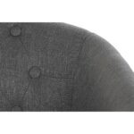 Καναπές DKD Home Decor πολυεστέρας ξύλο καουτσούκ Σκούρο γκρίζο (107 x 61 x 71 cm)