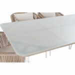 Σετ Τραπέζι με Καρέκλες DKD Home Decor Μπεζ 78 cm 163 x 95 x 6 cm