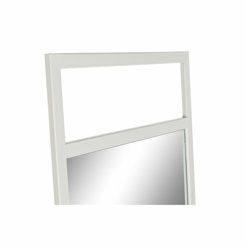 Μόνιμος καθρέφτης DKD Home Decor Λευκό Μέταλλο Καθρέφτης Ορθογώνιο 30 x 40 cm 39 x 40 x 160 cm