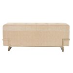 Foot-of-bed Bench DKD Home Decor Μπεζ Μέταλλο 120 x 42 x 48 cm (3 pcs)