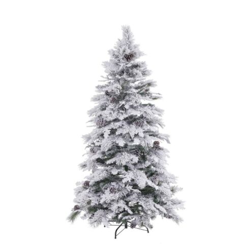 Χριστουγεννιάτικο δέντρο Λευκό Πράσινο PVC Μέταλλο πολυαιθυλένιο 150 cm