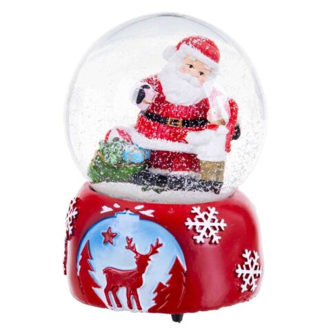 Χριστουγεννιάτικη μπάλα Πολύχρωμο Κρυστάλλινο Πολυρεσσίνη Άη Βασίλης 10
