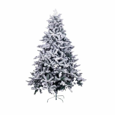 Χριστουγεννιάτικο δέντρο Λευκό Πράσινο PVC Μέταλλο πολυαιθυλένιο Χιονισμένο 180 cm
