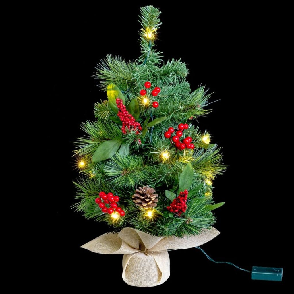 Χριστουγεννιάτικο δέντρο Πολύχρωμο PVC Μέταλλο 30 x 30 x 60 cm