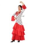 Αποκριάτικη Στολή για Ενήλικες Flamenca Κόκκινο Ισπανία