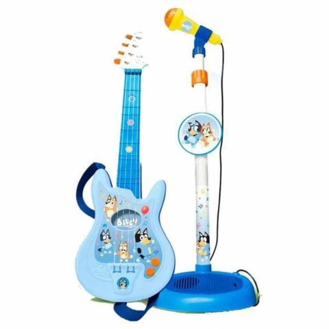 Παιδική Kιθάρα Bluey Ρυθμιζόμενο Μικρόφωνο 60 x 30 x 17 mm