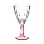 Ποτήρι κρασιού Κρυστάλλινο Ροζ x6 (275 ml)