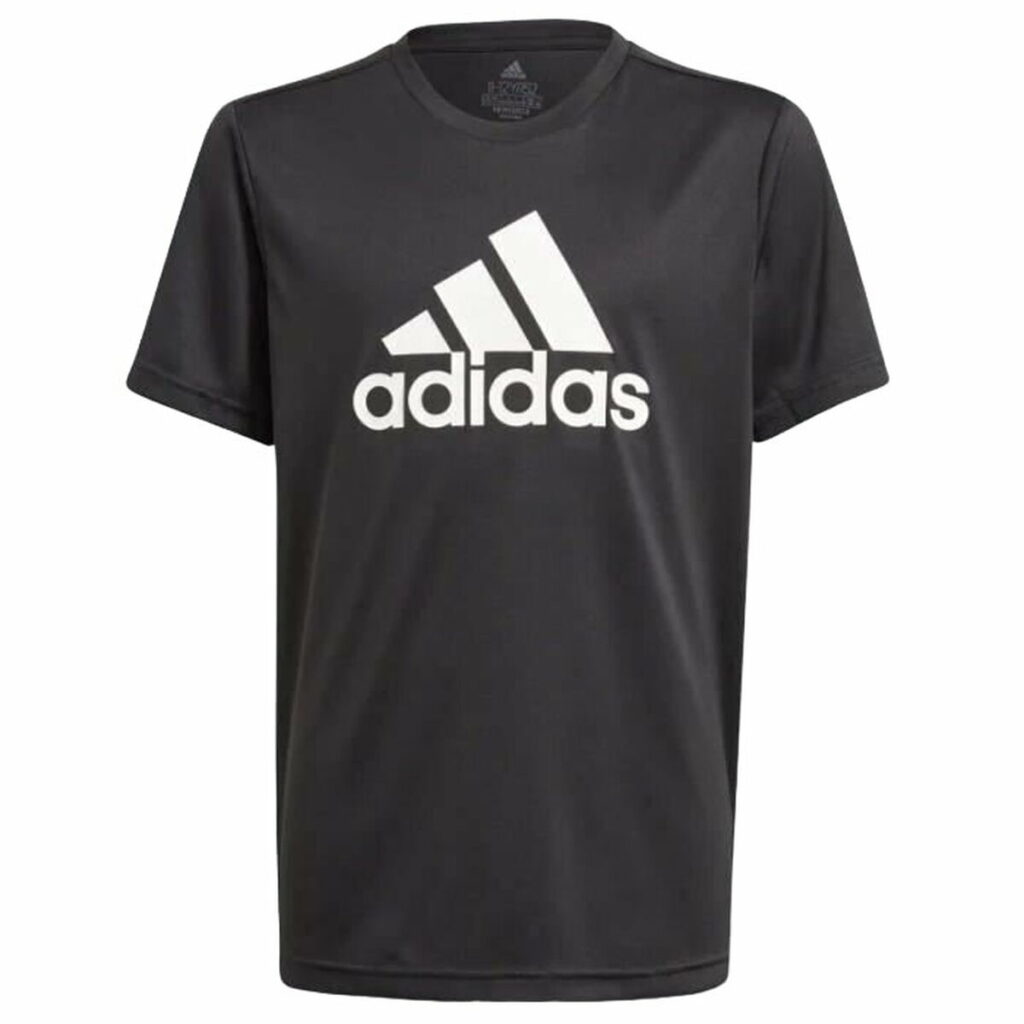 Μπλούζα με Κοντό Μανίκι Adidas Sports  Μαύρο/Λευκό