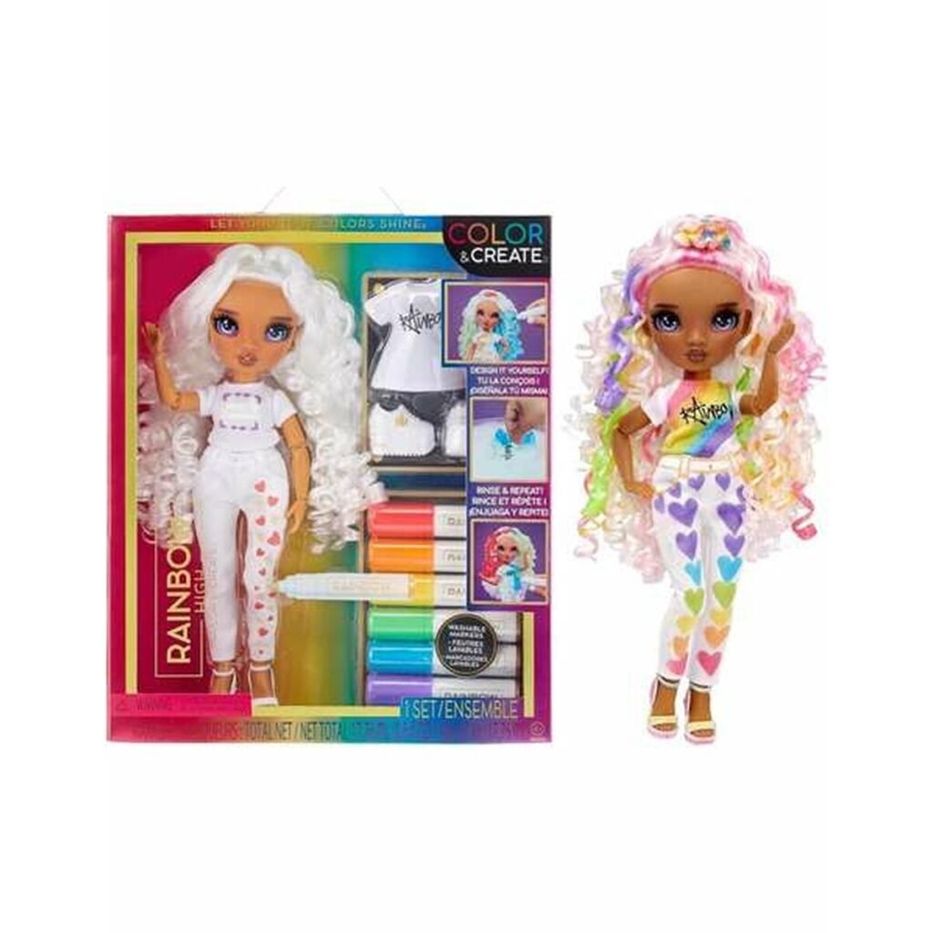 Κούκλα MGA Rainbow High Color & Create 22 cm