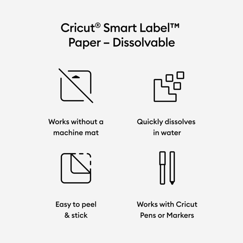 Διαλυτό χαρτί για Plotter κοπής Cricut SMART