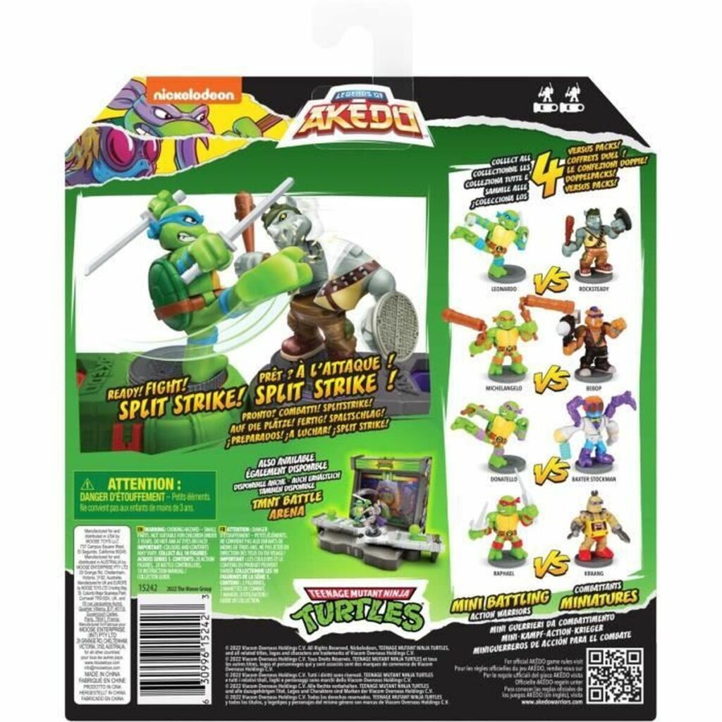 Στρατιωτικές φιγούρες Teenage Mutant Ninja Turtles Legends of Akedo: Donatello vs Baxter Stockman