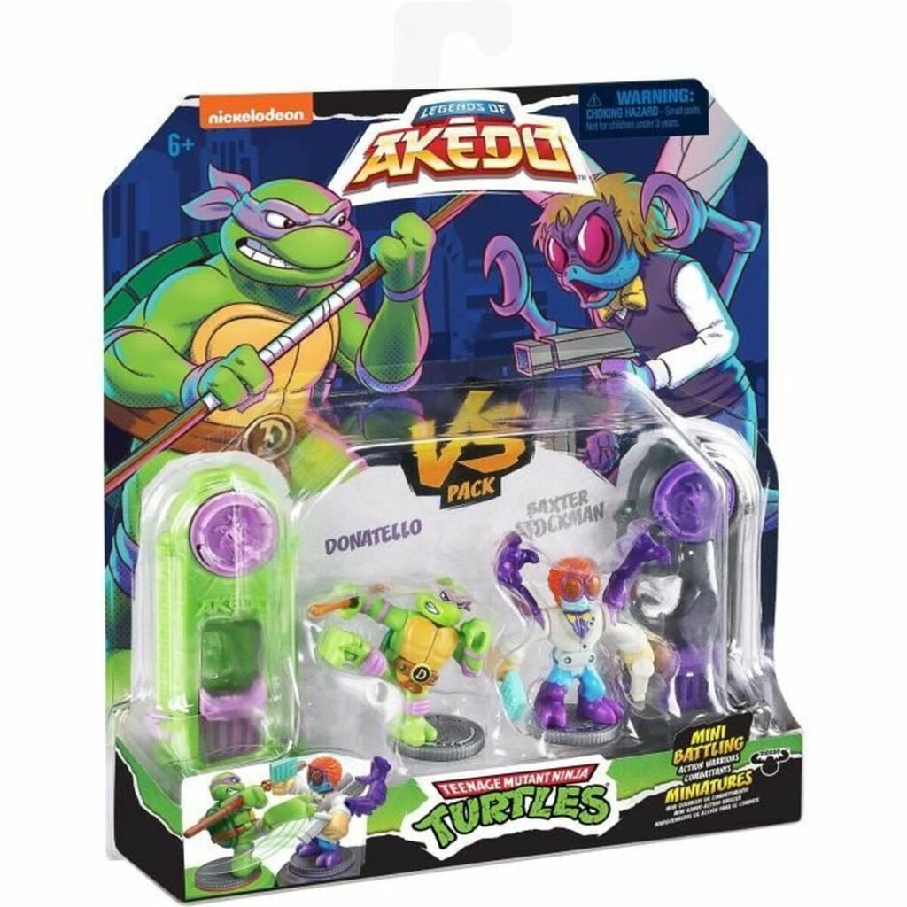 Στρατιωτικές φιγούρες Teenage Mutant Ninja Turtles Legends of Akedo: Donatello vs Baxter Stockman