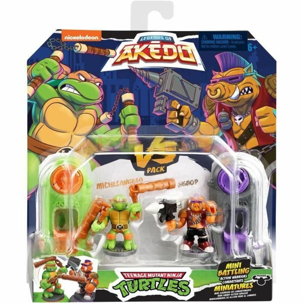 Στρατιωτικές φιγούρες Teenage Mutant Ninja Turtles Legends of Akedo: Michelangelo vs Evil Bepop