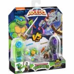 Στρατιωτικές φιγούρες Teenage Mutant Ninja Turtles Legends of Akedo: Leonardo vs Rocksteady