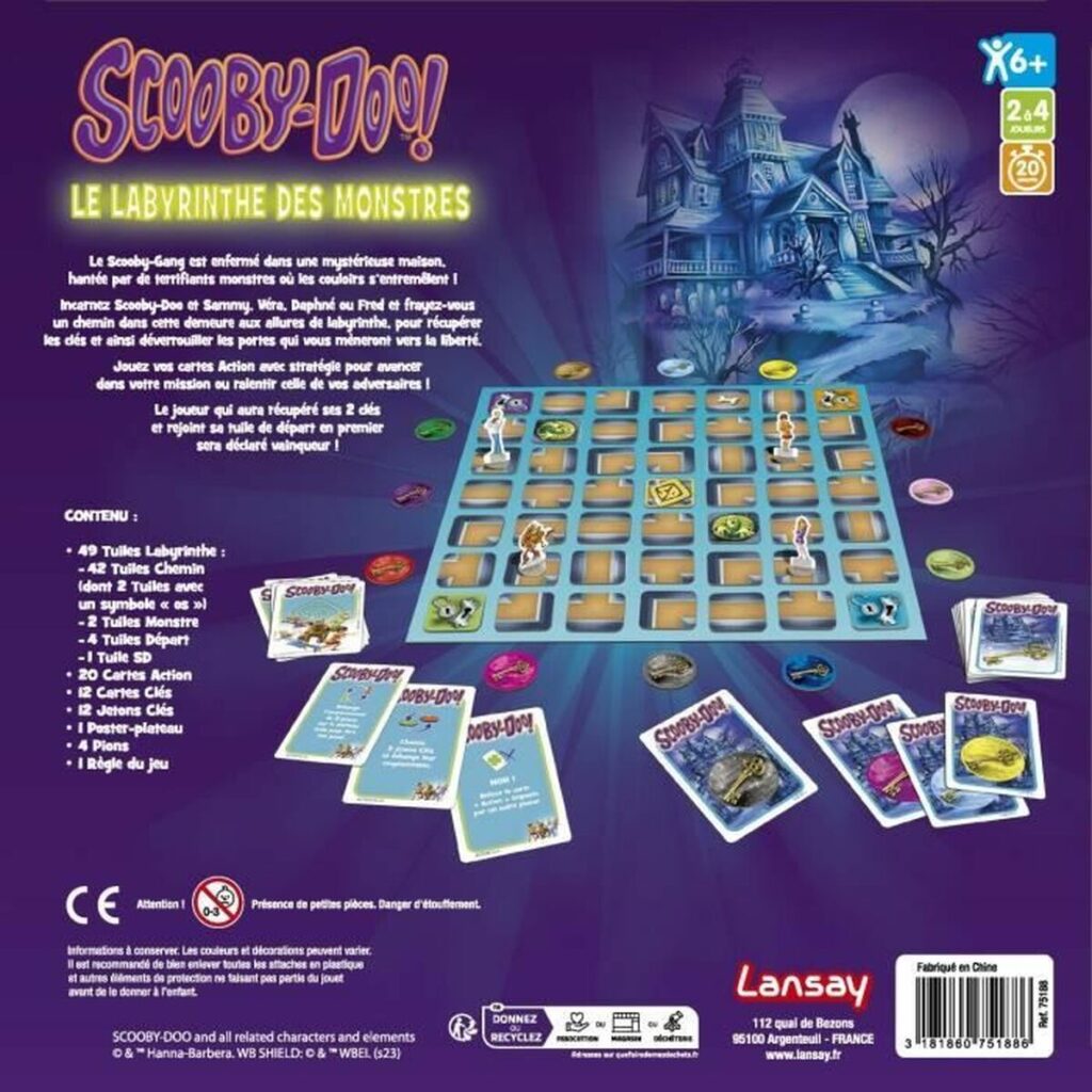 Επιτραπέζιο Παιχνίδι Scooby-Doo Le Labyrinthe des Monstres (FR)