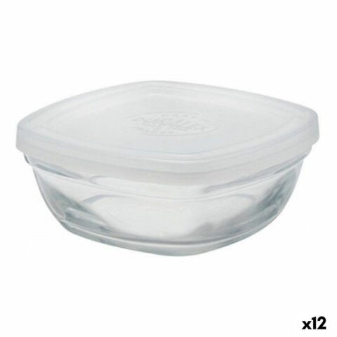 Τετράγωνο Τάπερ με Καπάκι Duralex FreshBox Διαφανές 150 ml (12 Μονάδες)