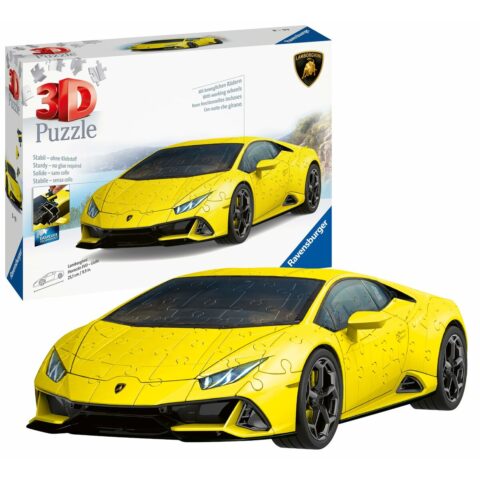 3D Παζλ Lamborghini Huracan Evo Κίτρινο 156 Τεμάχια